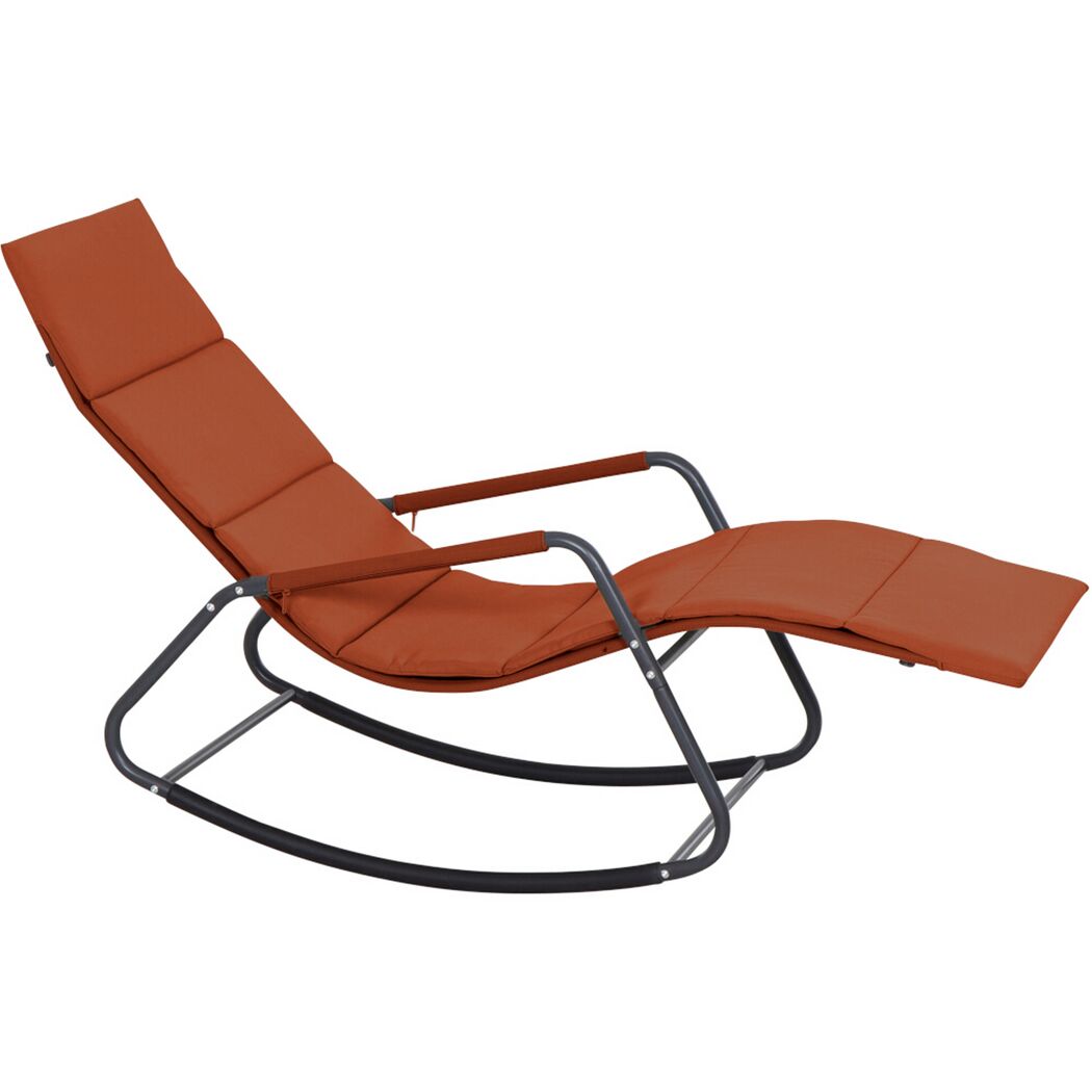 Schaukelliege 'Aliano' rot 57 x 84 x 143 cm