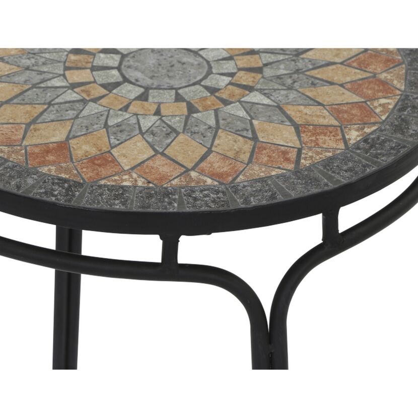 Gartenstuhl 'Prato' stapelbar Stahl schwarz 43 x 93,5 x 49 cm