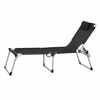 Sonnenliege 'Sole' klappbar schwarz 69,5 x 105 x 226 cm