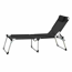 Sonnenliege 'Sole' klappbar schwarz 69,5 x 105 x 226 cm