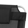 Sonnenliege 'Sole' klappbar schwarz 69,5 x 105 x 226 cm