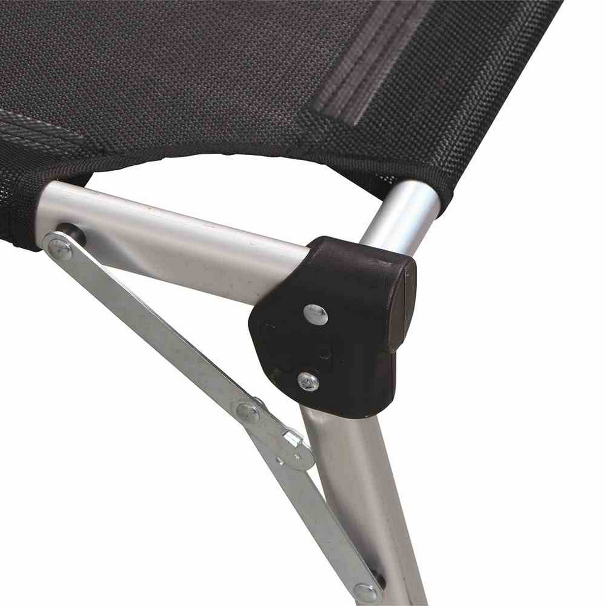 Sonnenliege 'Sole' klappbar schwarz 69,5 x 105 x 226 cm