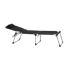 Sonnenliege 'Sole' klappbar schwarz 69,5 x 105 x 226 cm