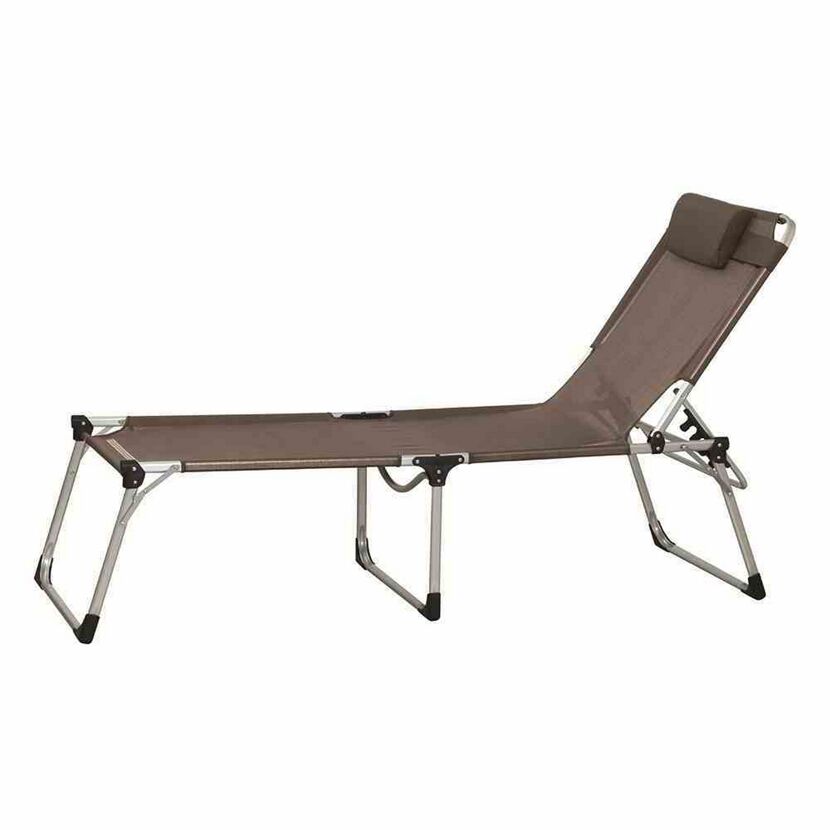Sonnenliege 'Sole' klappbar taupe 69,5 x 105 x 226 cm