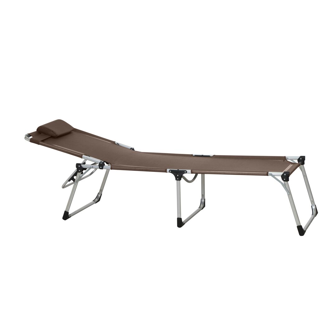Sonnenliege 'Sole' klappbar taupe 69,5 x 105 x 226 cm