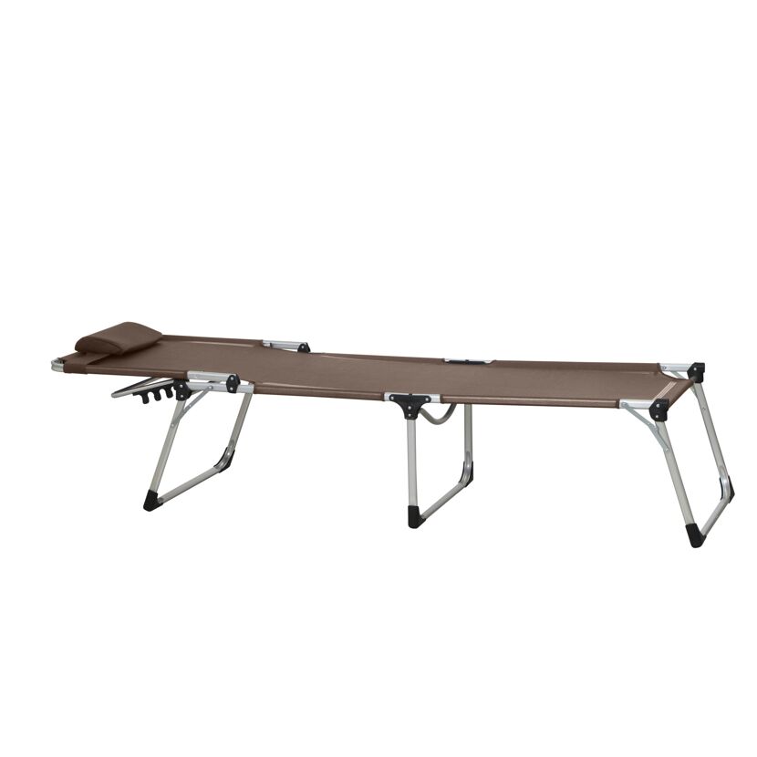 Sonnenliege 'Sole' klappbar taupe 69,5 x 105 x 226 cm