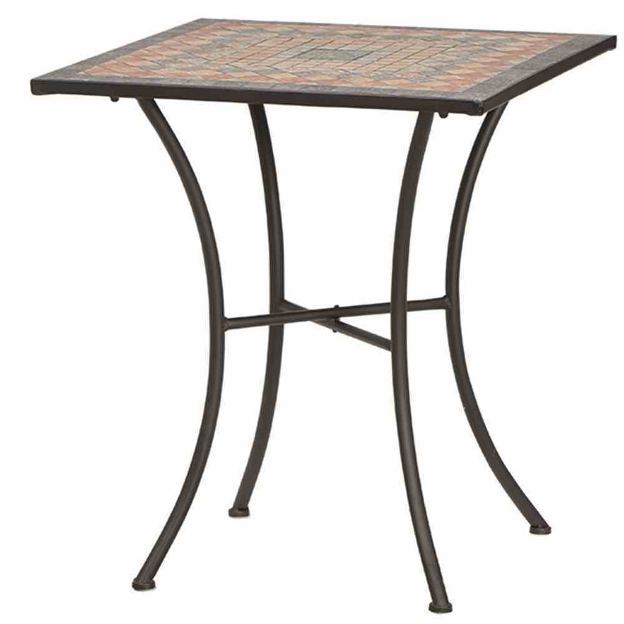 Gartentisch 'Prato' Stahl/Keramik 64 x 71 x 64 cm