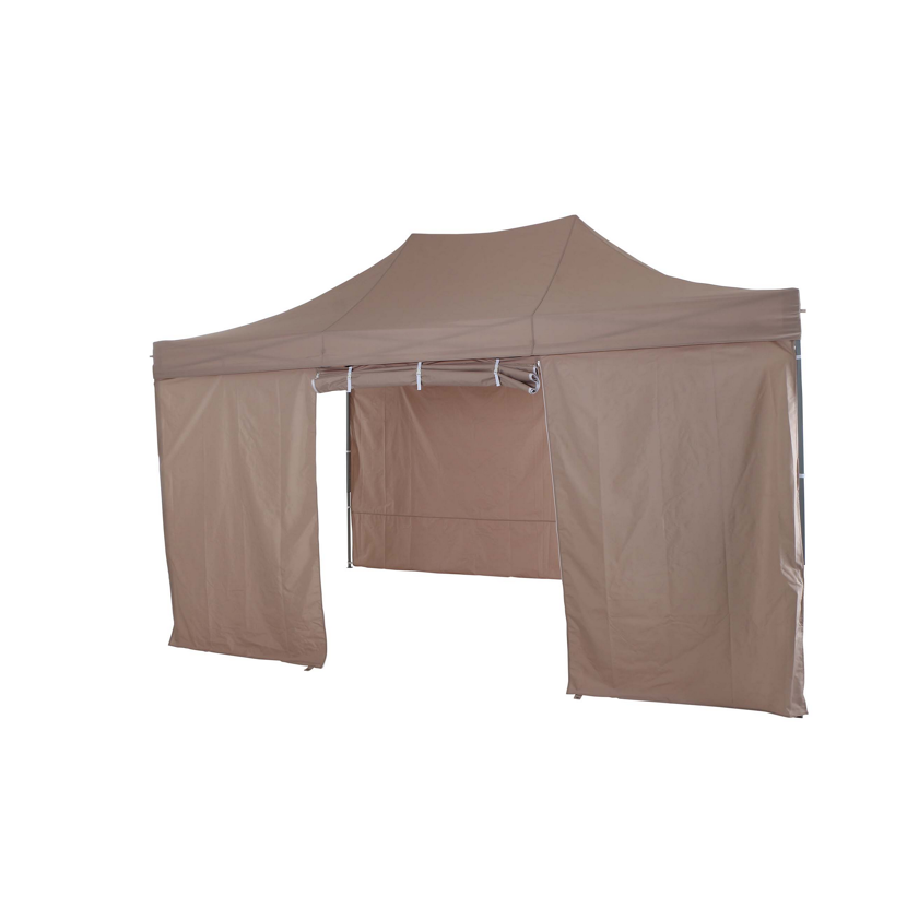 Taupefarbener Pavillon 300 x 450 cm