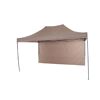 Taupefarbener Pavillon mit Seitenwand