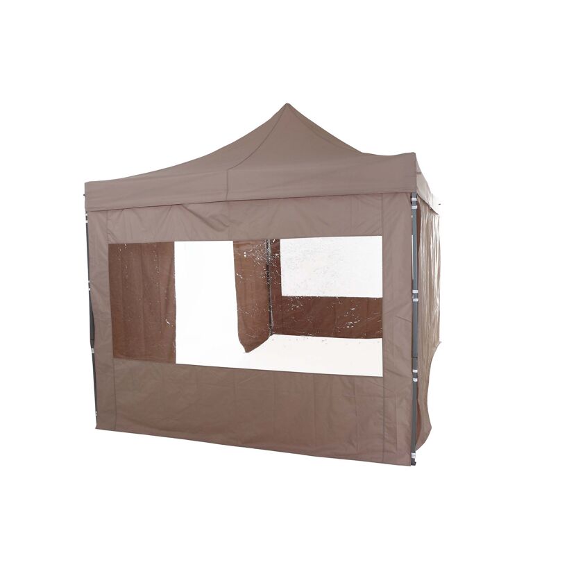 Taupefarbener Pavillon 300 x 450 cm