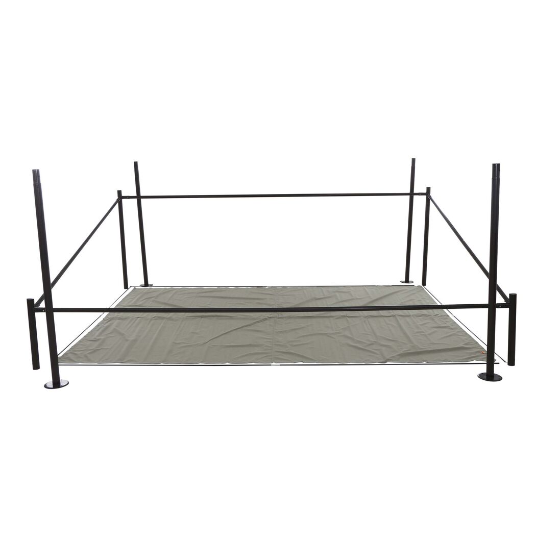 Pavillon Levino 3 x 4 m mit grauer Bodenplane