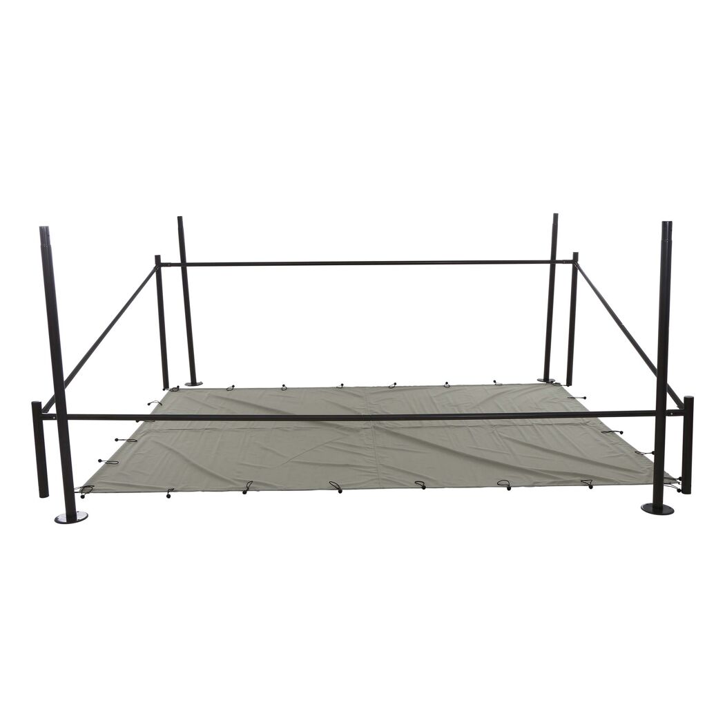 Pavillon Levino 3x4 m mit grauer Bodenplane