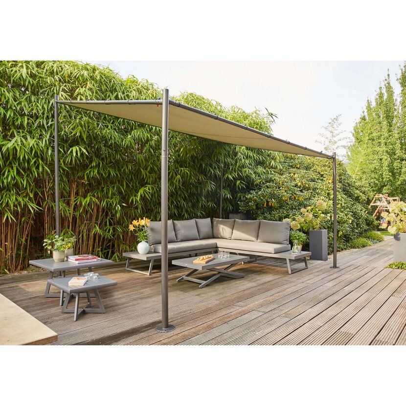 Pavillon Levino 3 x 4 m anthrazit