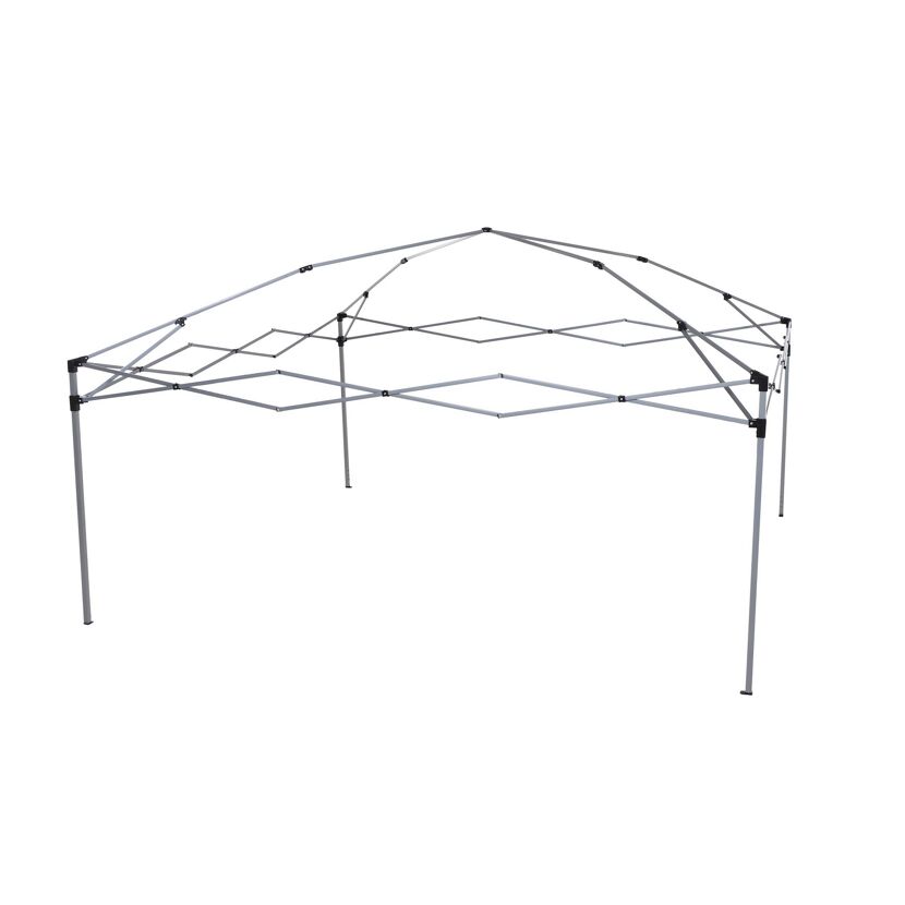 Pavillon Stahl grau 3x3 m