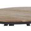 Gartentisch 'Zurigo' Aluminium/Teakholz Ø 130 x 74 cm