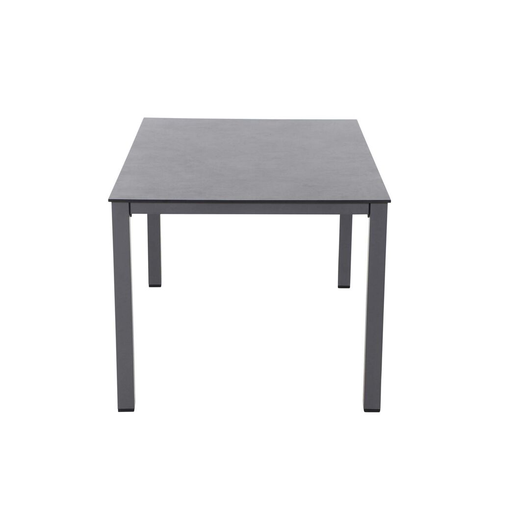 Grauer Gartentisch Sola Dining 160x90cm