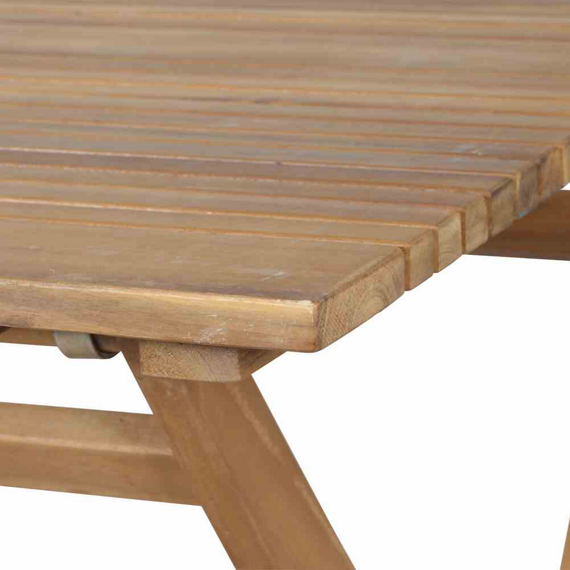 Gartentisch 'Falun' braun klappbar 120 x 80 x 74 cm