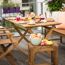 Gartentisch 'Falun' klappbar Akazienholz 80 x 73,5 x 120 cm
