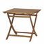Gartentisch 'Falun' klappbar Akazienholz 80 x 74 x 80 cm