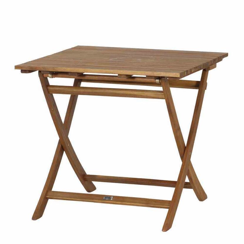 Gartentisch 'Falun' klappbar Akazienholz 80 x 74 x 80 cm