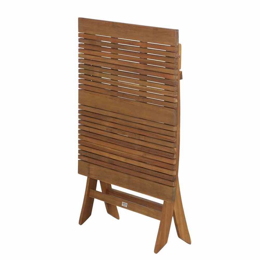 Gartentisch 'Falun' klappbar Akazienholz 80 x 74 x 80 cm