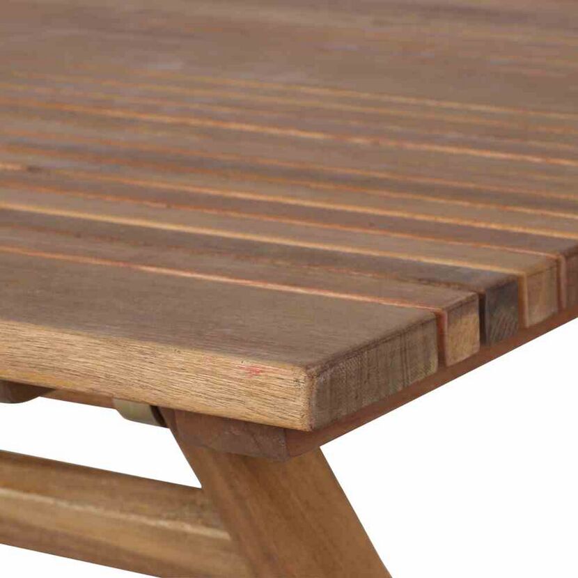 Gartentisch 'Falun' klappbar Akazienholz 80 x 74 x 80 cm