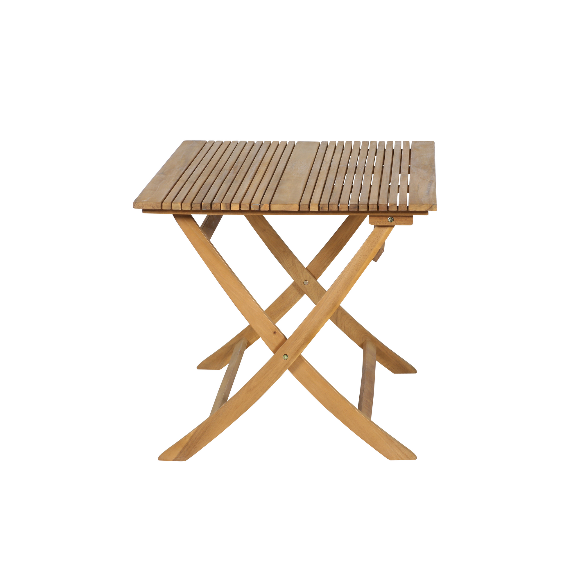 Gartentisch 'Falun' braun klappbar 80 x 80 x74 cm