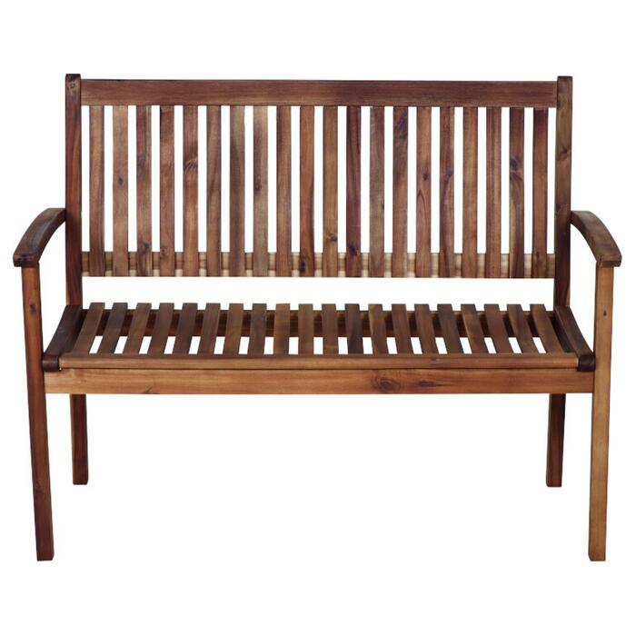 Gartenbank 'Paleros' natur 62 x 120 x 92,5 cm