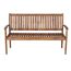 Gartenbank 'Paleros' 3-Sitzer Akazienholz braun 150 x 92,5 x 62 cm