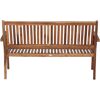 Gartenbank 'Paleros' 3-Sitzer Akazienholz braun 150 x 92,5 x 62 cm