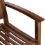 Gartenbank 'Paleros' 3-Sitzer Akazienholz braun 150 x 92,5 x 62 cm