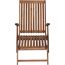 Liegestuhl 'Paleros' klappbar Akazienholz braun 60 x 90 x 147 cm