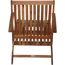 Liegestuhl 'Paleros' klappbar Akazienholz braun 60 x 90 x 147 cm