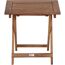 Gartenhocker 'Paleros' klappbar Akazienholz braun 50 x 52 x 50 cm