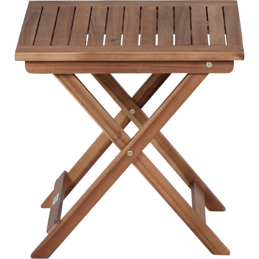 Gartenhocker 'Paleros' klappbar Akazienholz braun 50 x 52 x 50 cm