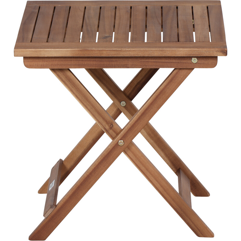 Gartenhocker 'Paleros' klappbar Akazienholz braun 50 x 52 x 50 cm