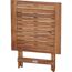Gartenhocker 'Paleros' klappbar Akazienholz braun 50 x 52 x 50 cm