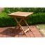 Gartenhocker 'Paleros' klappbar Akazienholz braun 50 x 52 x 50 cm