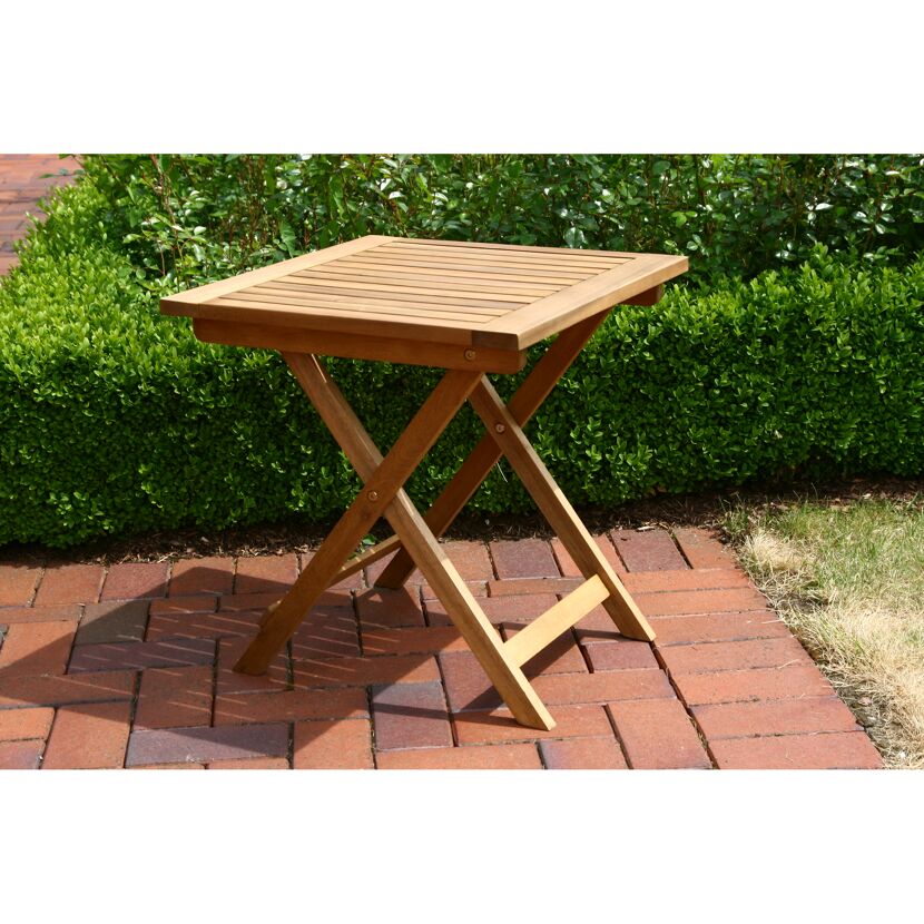 Gartenhocker 'Paleros' klappbar Akazienholz braun 50 x 52 x 50 cm