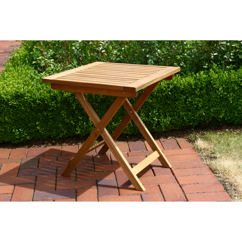 Gartenhocker 'Paleros' klappbar Akazienholz braun 50 x 52 x 50 cm
