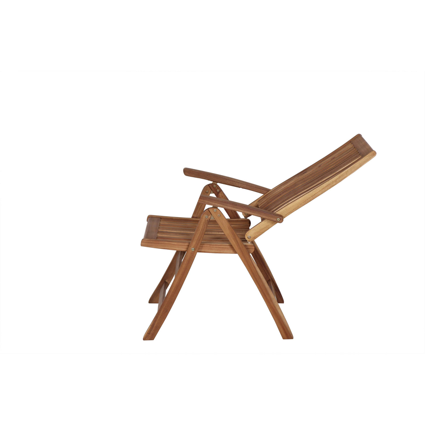 Holz-Klappsessel von der Seite