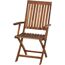 Gartenstuhl 'Paleros' klappbar Akazienholz braun 65 x 97 x 53,5 cm