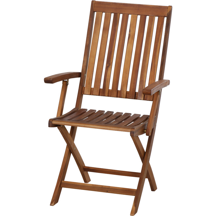 Gartenstuhl 'Paleros' klappbar Akazienholz braun 65 x 97 x 53,5 cm
