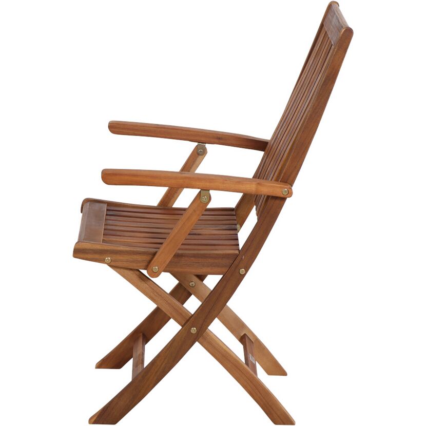 Gartenstuhl 'Paleros' klappbar Akazienholz braun 65 x 97 x 53,5 cm