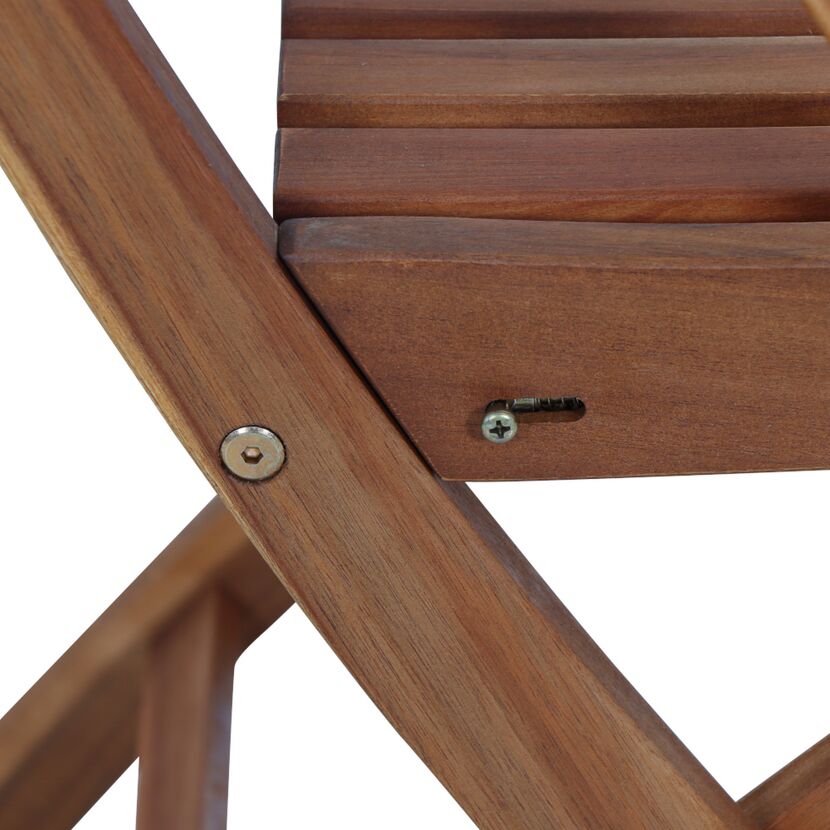 Gartenstuhl 'Paleros' klappbar Akazienholz braun 65 x 97 x 53,5 cm