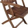 Gartenstuhl 'Paleros' klappbar Akazienholz braun 65 x 97 x 53,5 cm