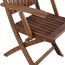 Gartenstuhl 'Paleros' klappbar Akazienholz braun 65 x 97 x 53,5 cm