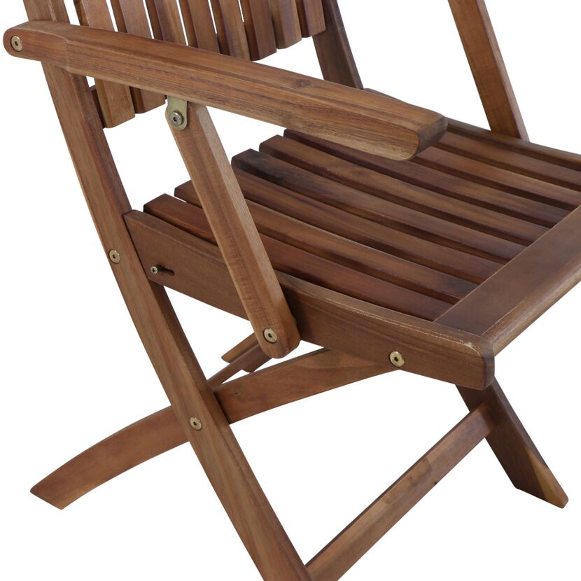Gartenstuhl 'Paleros' klappbar Akazienholz braun 65 x 97 x 53,5 cm