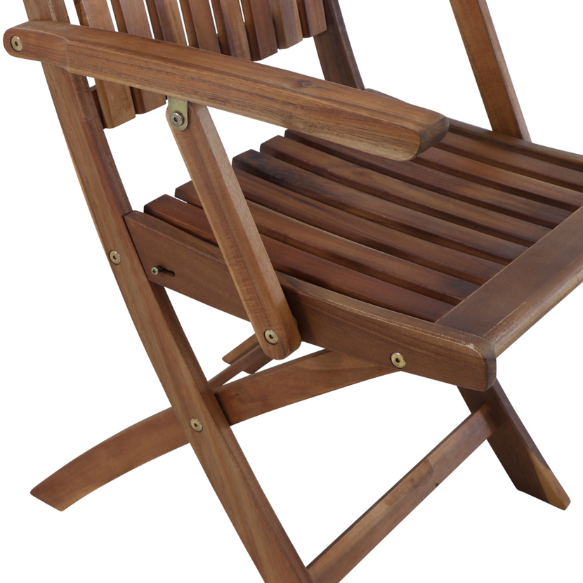 Gartenstuhl 'Paleros' klappbar Akazienholz braun 65 x 97 x 53,5 cm