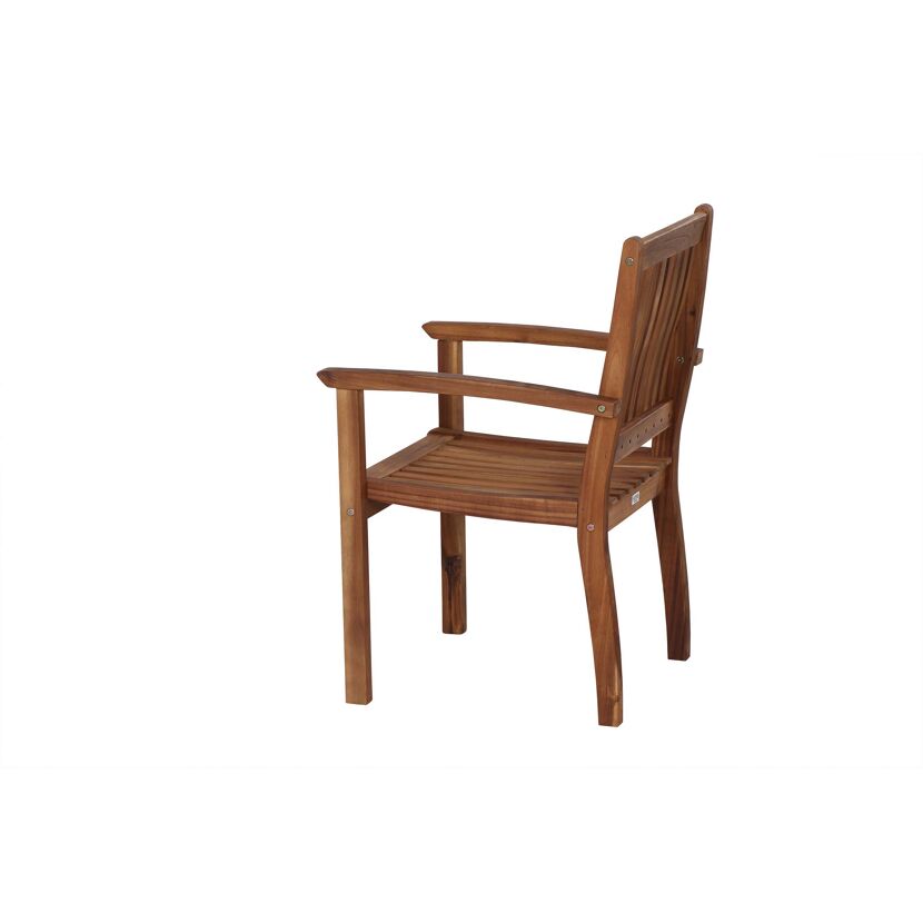 Holzsessel von der Seite